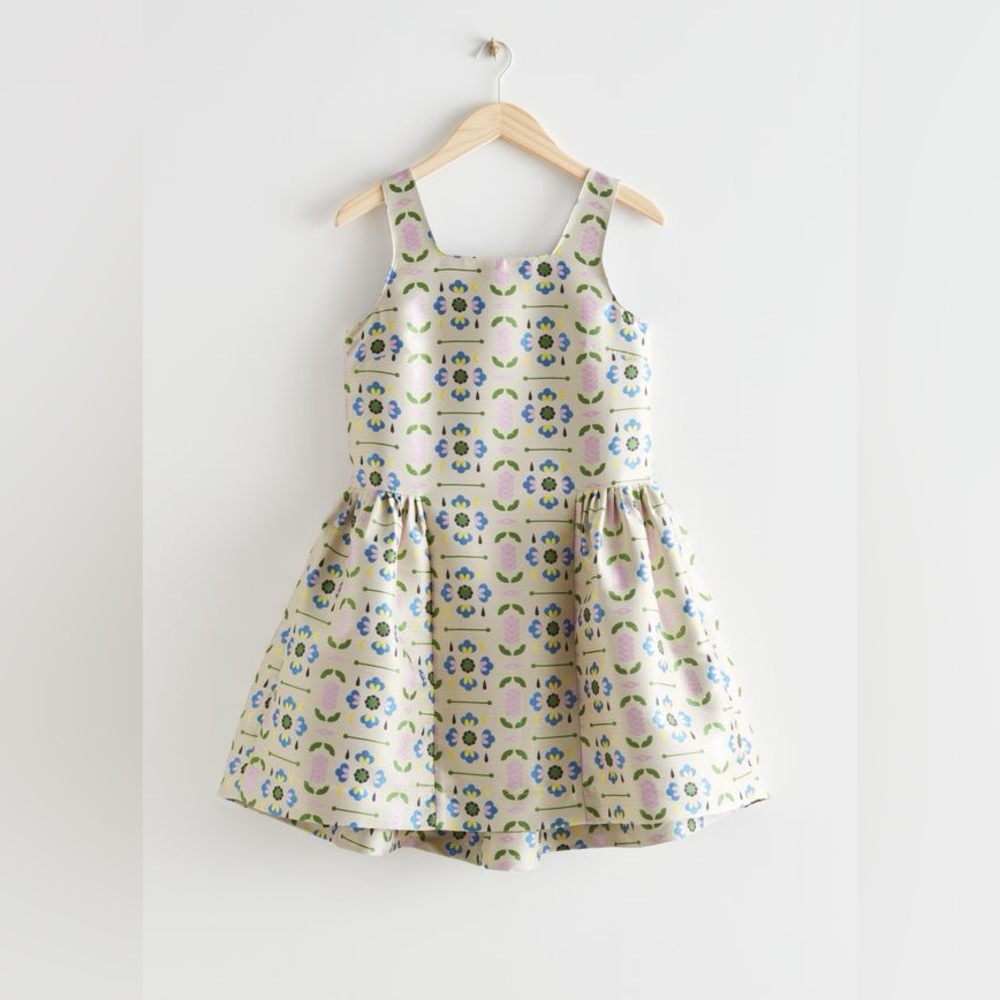 MINJUKIM x & Other Stories Voluminous Jacquard Mini Dress